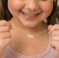 Kids Gold Plated Necklace (Custom Name)